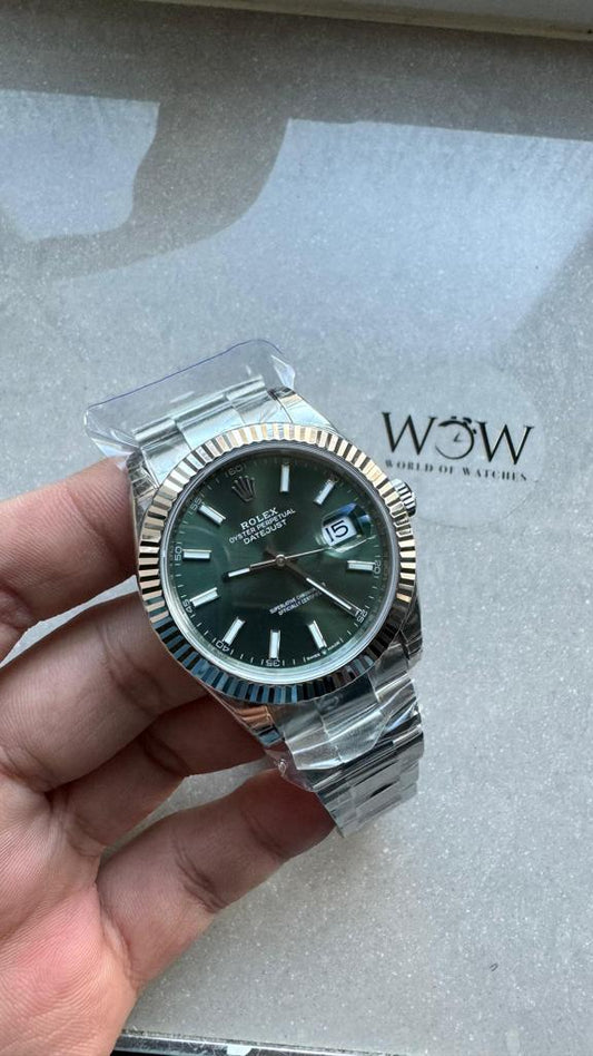 VSF Factory 1:1 Rolex DateJust 36 SS 126234 Best Edition 904L Steel Green Dial VS3235