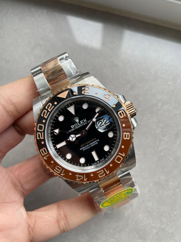 Clean Factory 1:1 Rolex GMT-Master II 126711 CHNR Black/Brown Ceramic Rootbeer Best Edition DD3285 CHS
