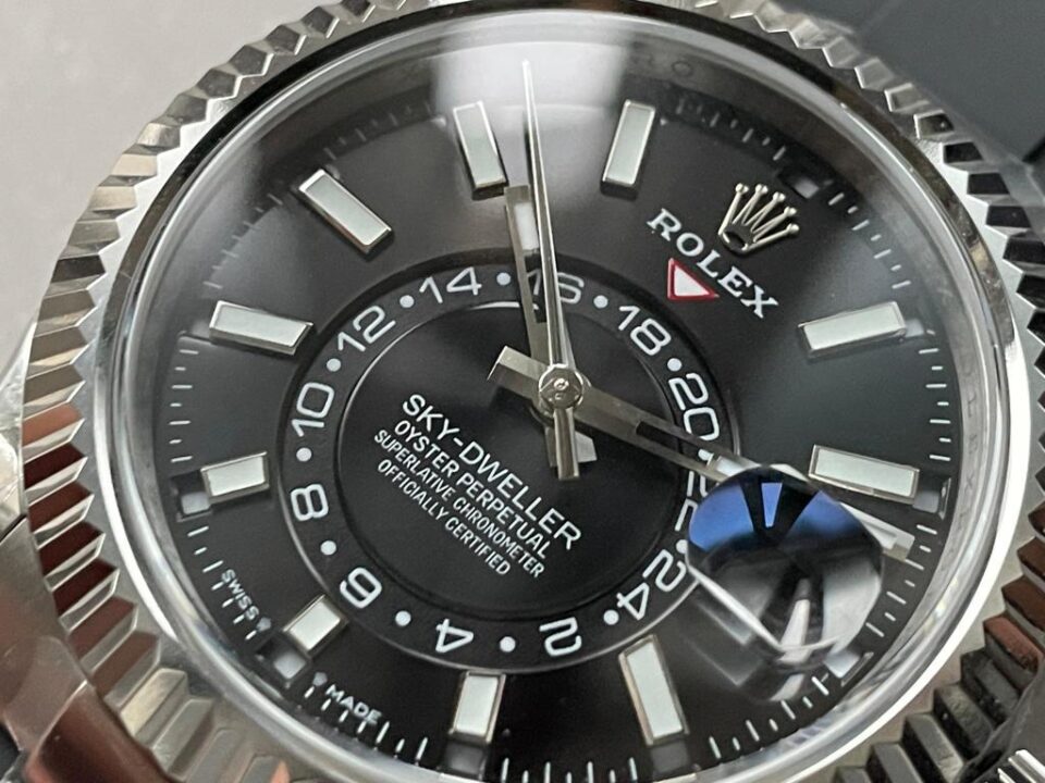 Noob FACTORY 1:1 Rolex Sky-Dweller 326934 904L SS Noob 1:1 Best Edition Black Dial Asian 23J to 9001
