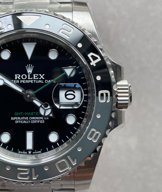 Clean Factory 1:1 Rolex GMT-Master II 126710 Best Edition GRNR Bruce wayne Black/Gray Ceramic 904L Steel DD3285