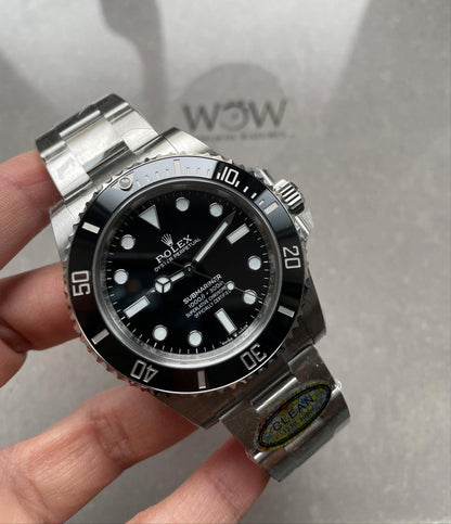 CLEAN FACTORY 1:1 Rolex Submariner 124060LN 904L SS Black Dial VR3230