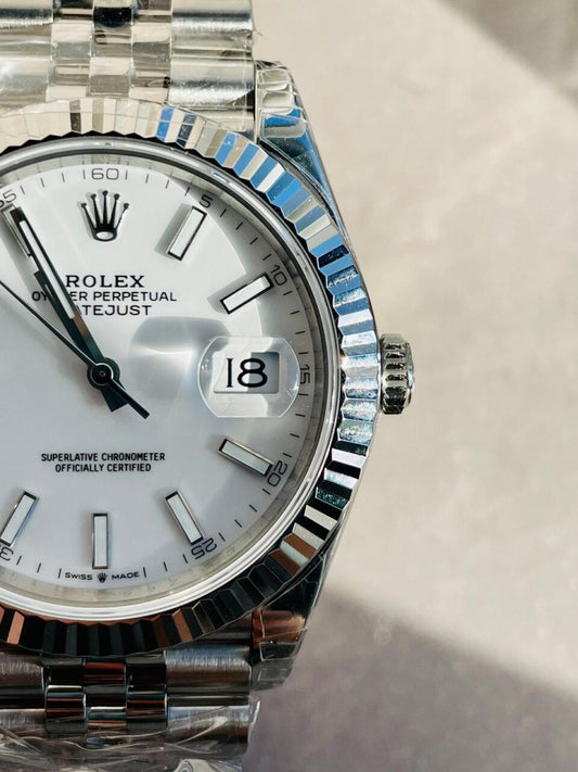SS VS Factory 1:1 Rolex DateJust 41 Best Edition 904L Steel White Dial