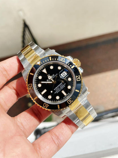 VSF FACTORY 1:1 Rolex Submariner 116613 LN SS/YG Best Edition Black Ceramic 904L Steel VS3135