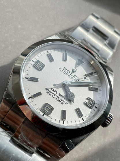JDF Factory 1:1 Rolex Explorer 124270 36mm 904L Steel Best Edition White Dial VR3230