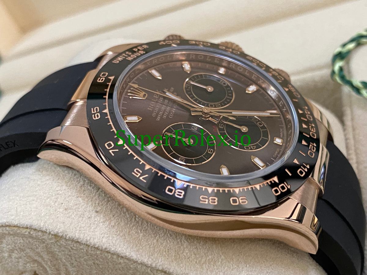 Rolex Cosmograph Daytona 40 Everose Gold Chocolate Index Dial Ref.116515LN