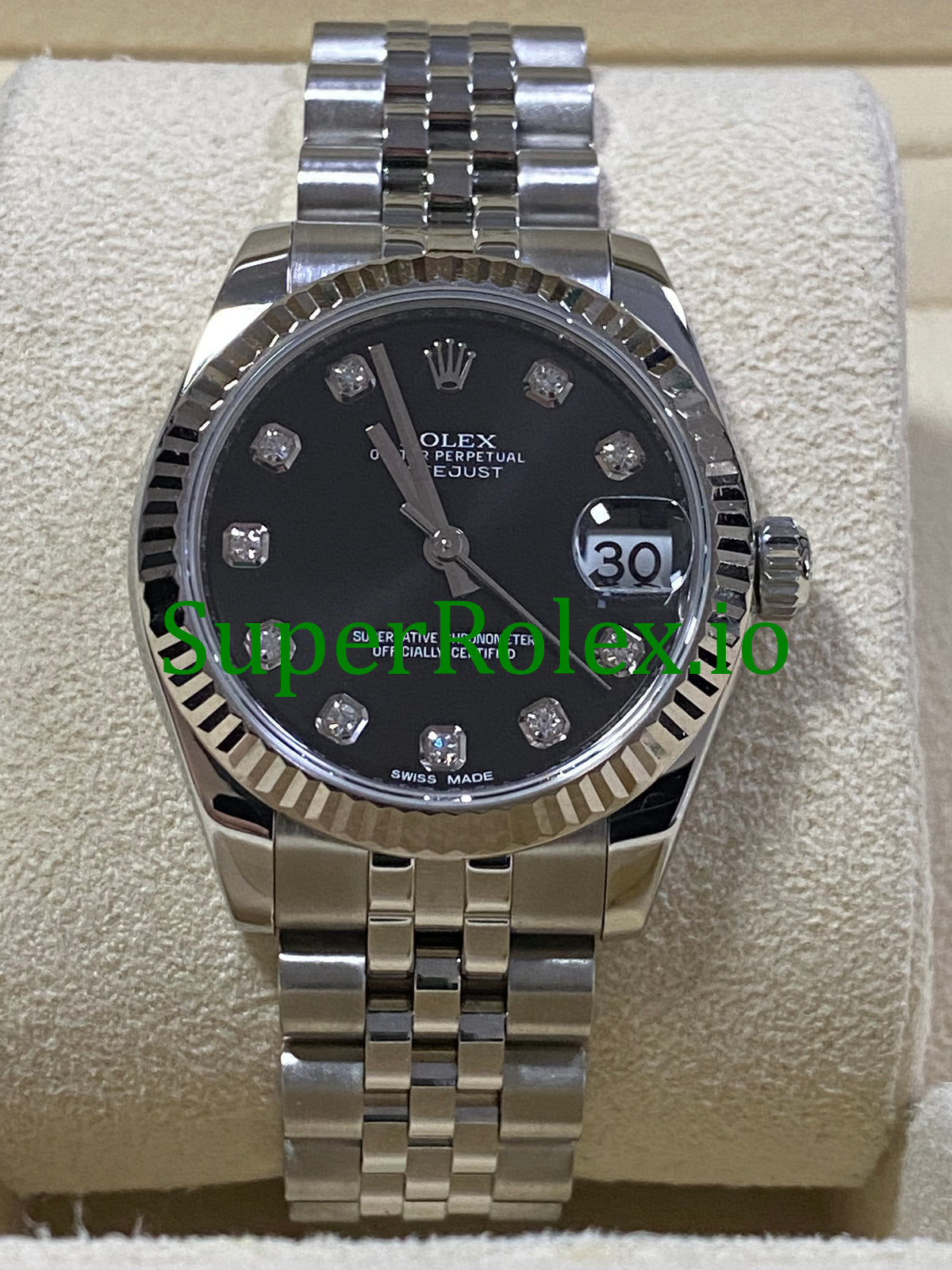 Rolex Datejust 31 Steel Diamond Dial Ref.178274