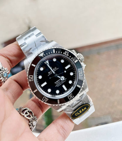 Clean FACTORY 1:1 Rolex Submariner No Date CF 41mm Black Dial Black ceramic Bezel 3230