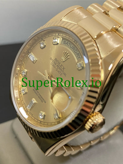 Rolex Day-Date 36MM Yellow Gold Diamond Dial Ref.118238