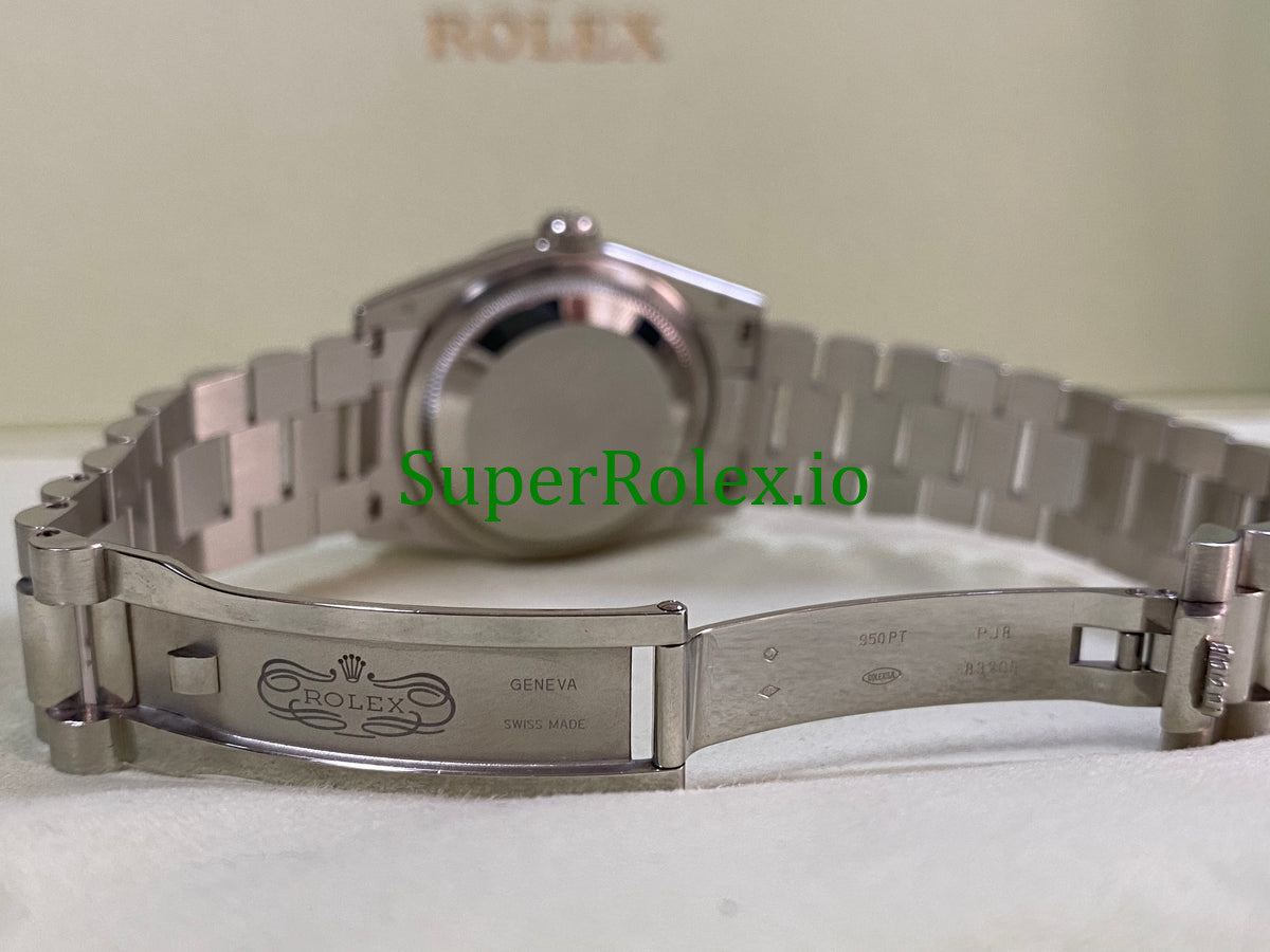 Rolex Platinum Day-Date 36MM Ice Blue Index Dial Ref.118206