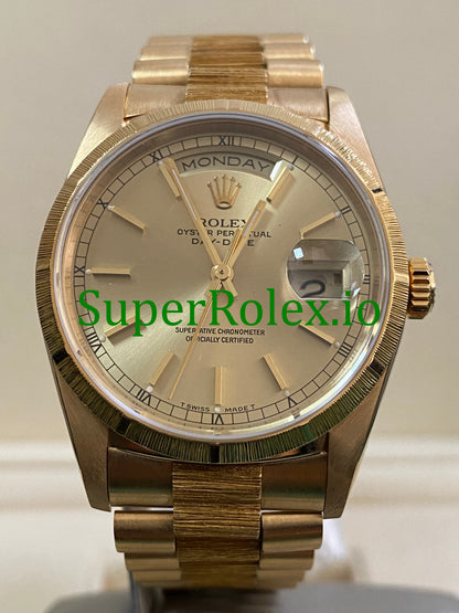 Rolex Day-Date 36MM Yellow Gold Ref.18248 - Champagne Index Dial
