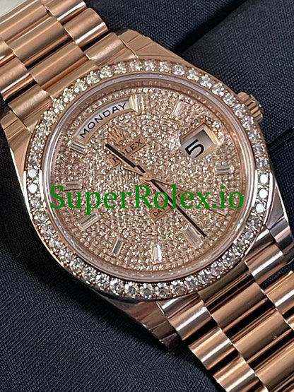 Rolex Day-Date 40MM Ref.228345RBR - Diamond Paved Dial