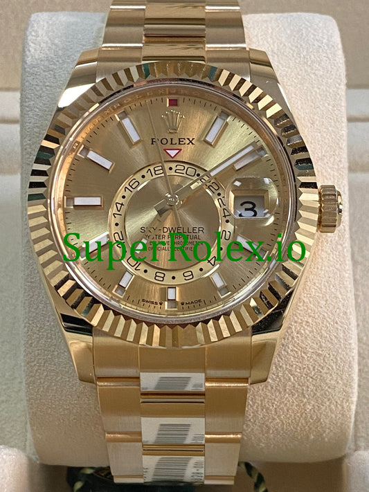 Rolex Sky-Dweller Yellow Gold Ref.336938 - Oyster Bracelet