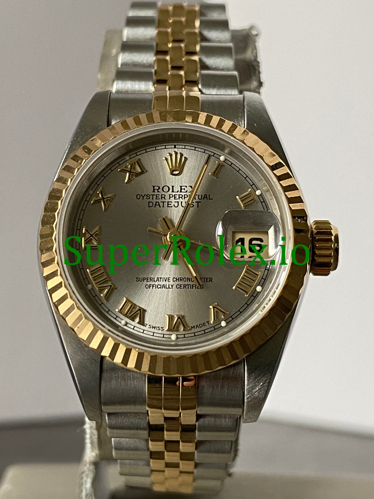 Rolex Lady-Datejust 26MM Two Tone Silver Roman Dial Ref.69173