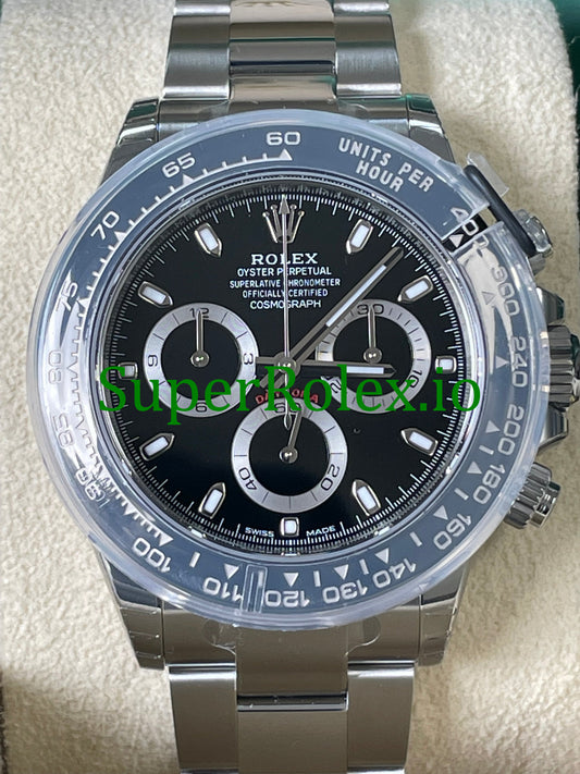 Rolex Cosmograph Daytona 40 Steel Black Index Dial Ref.116500LN