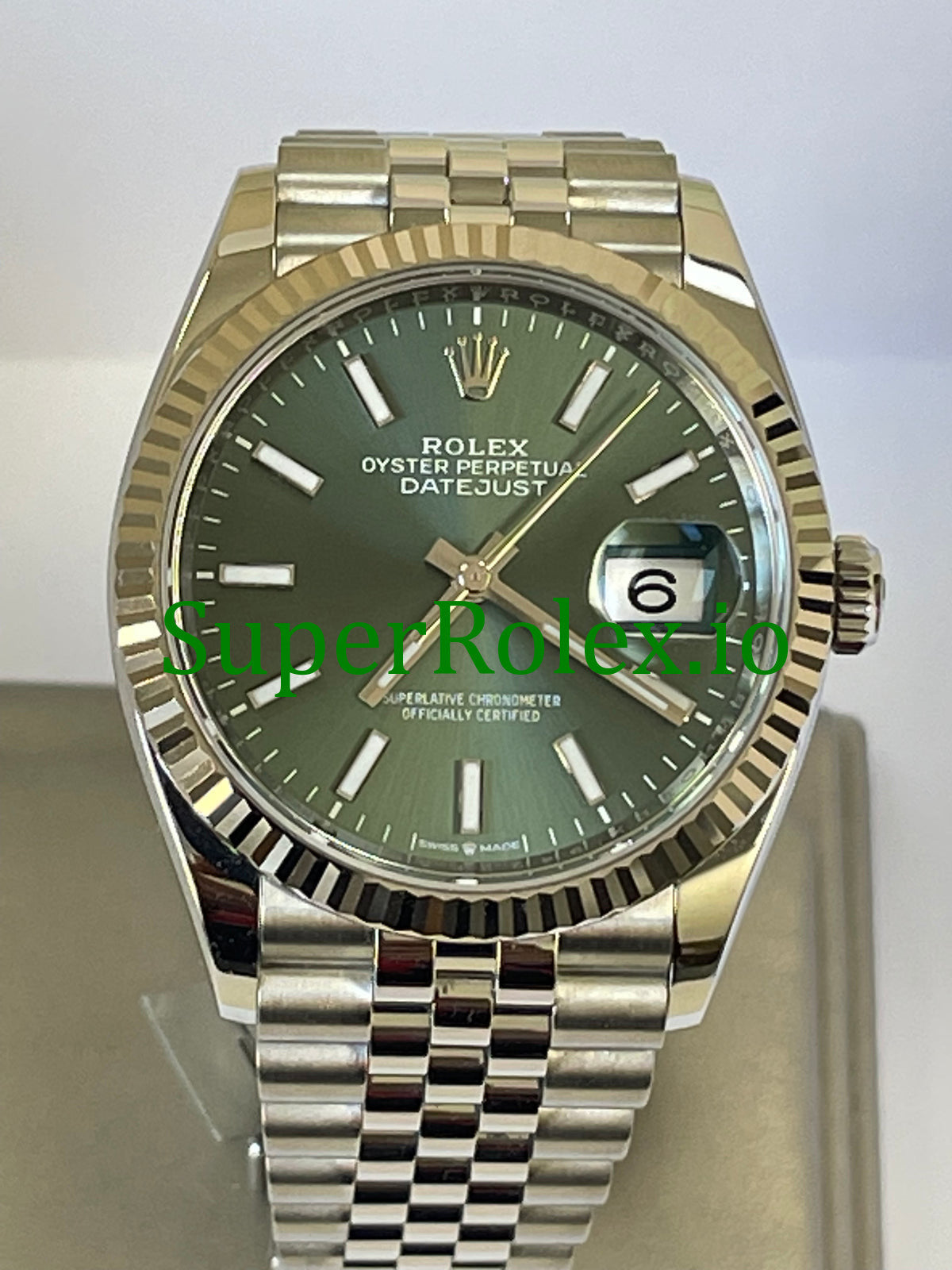 Rolex Datejust 36 Steel Mint Green Dial Ref.126234