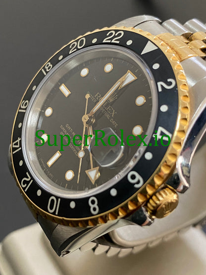 Rolex GMT-Master II Steel and Yellow Gold Ref.16713 - Black Dial