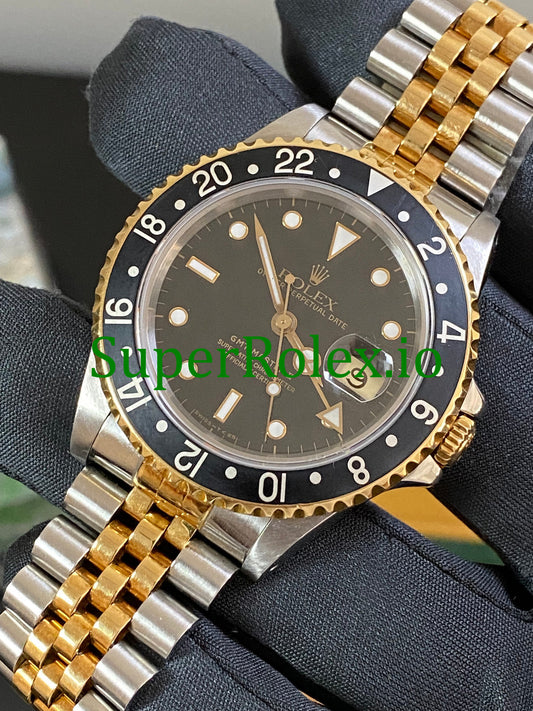 Rolex GMT-Master II Steel and Yellow Gold Ref.16713 - Black Dial