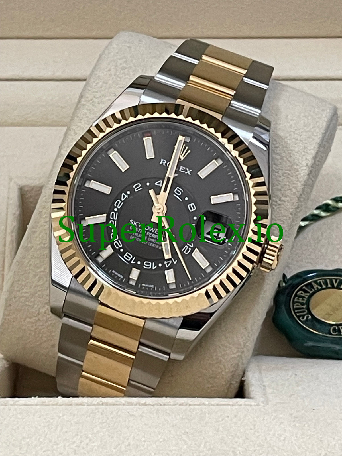 Rolex Sky-Dweller Yellow Rolesor Ref.326933- Black Index Dial