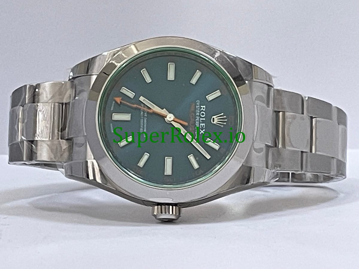 Rolex Milgauss 40MM Blue Dial  Ref.116400GV - Green Crystal