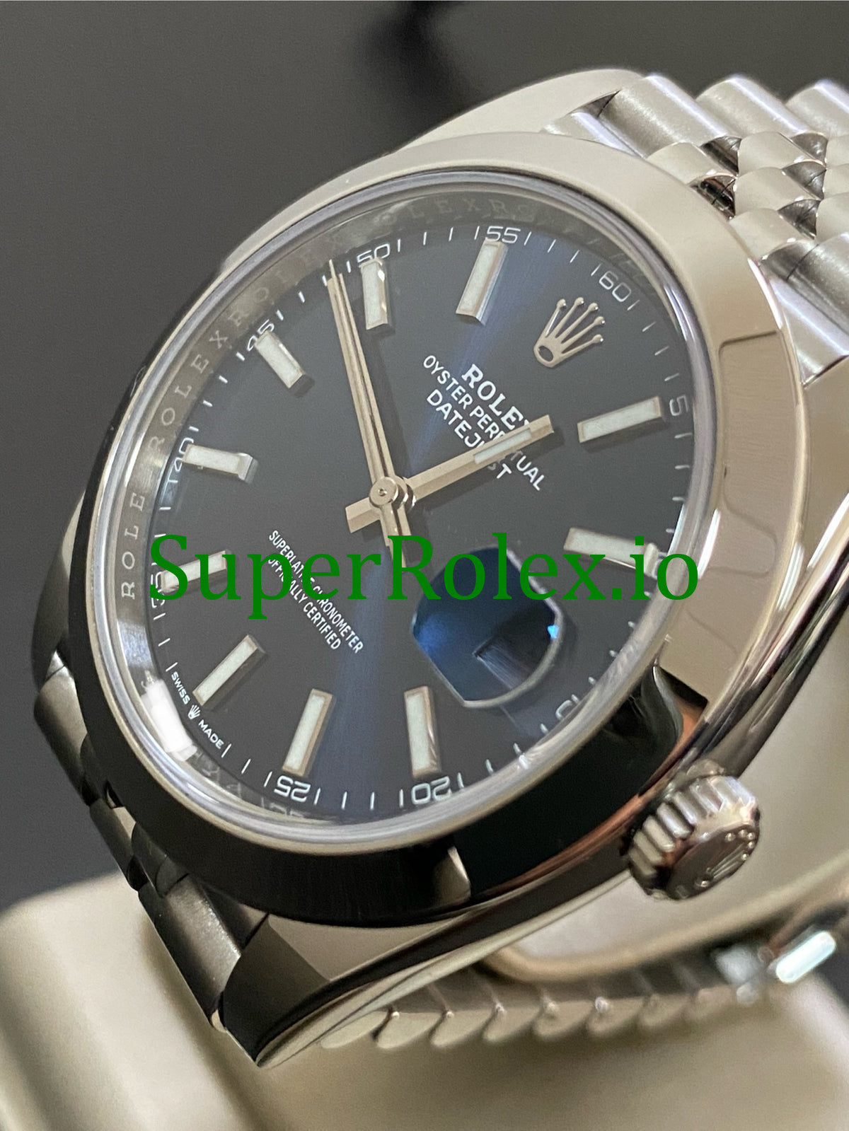 Rolex Datejust 41 Steel Blue Index Dial Ref.126300