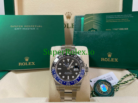 Rolex GMT-Master II 40mm Steel Oyster Ref.116710BLNR - Black Dial