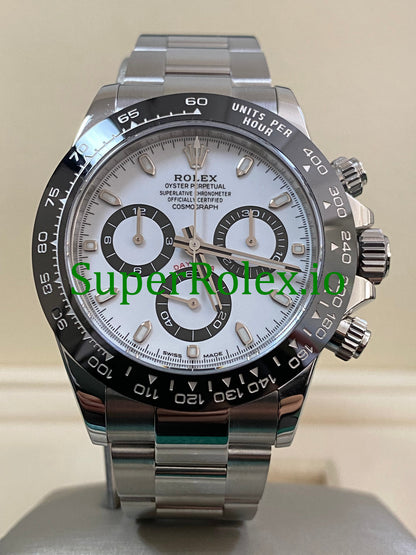 Rolex Cosmograph Daytona 40 Steel White Index Dial Ref.116500LN
