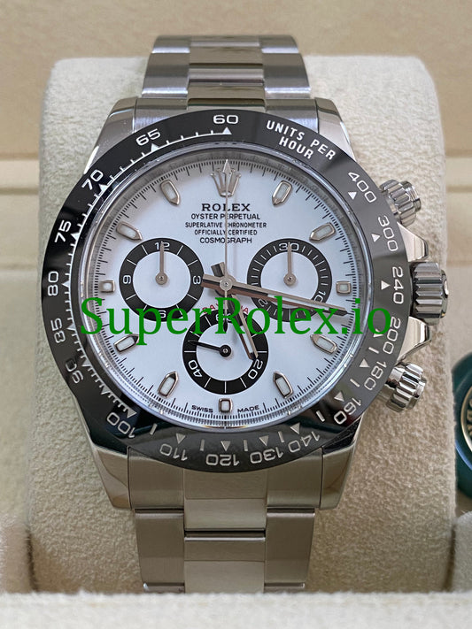 Rolex Cosmograph Daytona 40 Steel White Index Dial Ref.116500LN